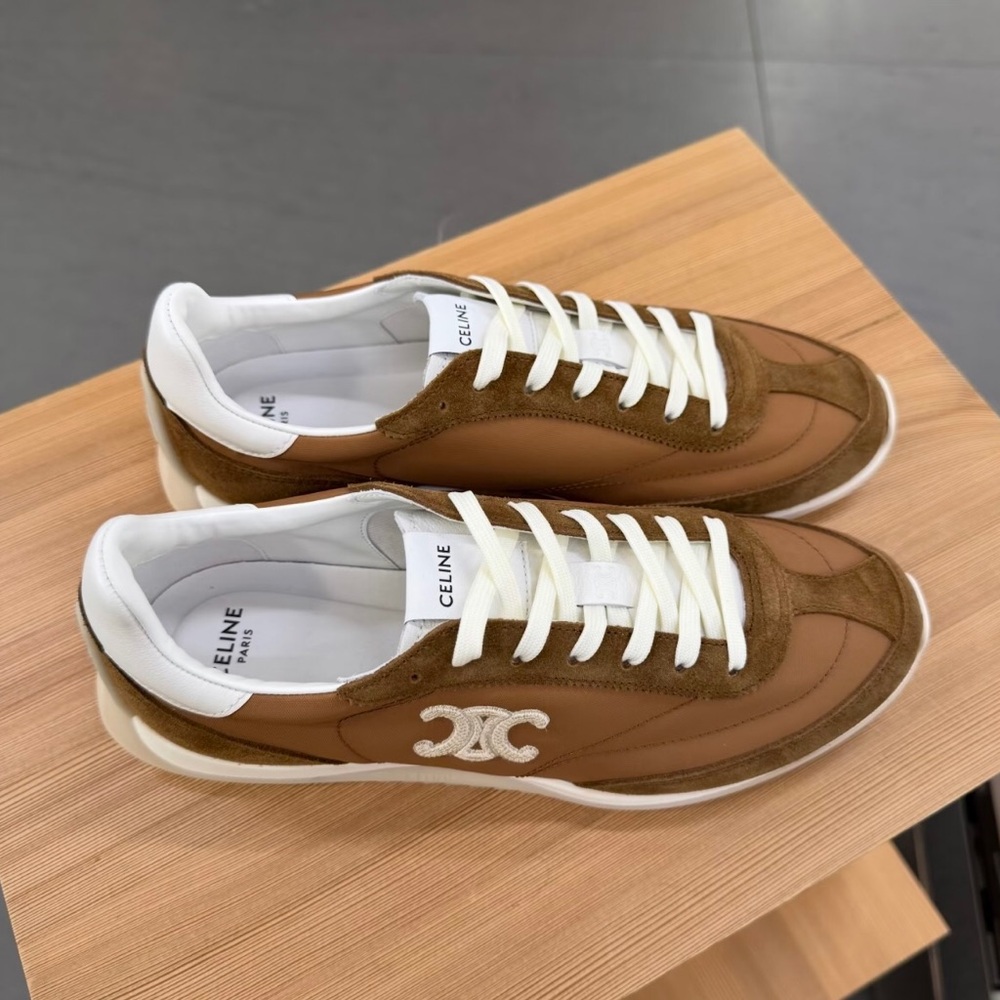 Celine Brown and White Women's Sneakers